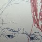 Two Drawings Sketch Sketching Studio Portraits Faces Human Faces on Basket P28.8