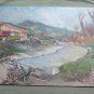Painting Antique Oil Landscape River Signed with Certificate Original p11