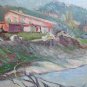 Painting Antique Oil Landscape River Signed with Certificate Original p11