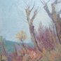 Painting Antique Oil Landscape River Signed with Certificate Original p11