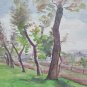 Landscape Countryside Emilia Romagna Old Hand Painted Local 13x12 3/16in P14