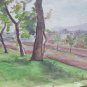 Landscape Countryside Emilia Romagna Old Hand Painted Local 13x12 3/16in P14
