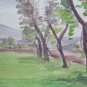 Landscape Countryside Emilia Romagna Old Hand Painted Local 13x12 3/16in P14