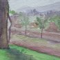 Landscape Countryside Emilia Romagna Old Hand Painted Local 13x12 3/16in P14