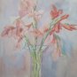 13x18 1/2in Painting Signed Vintage Floral Opera Art of Painter G.Pancaldi P14