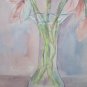 13x18 1/2in Painting Signed Vintage Floral Opera Art of Painter G.Pancaldi P14