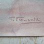 13x18 1/2in Painting Signed Vintage Floral Opera Art of Painter G.Pancaldi P14
