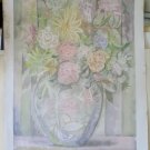 Painting Modern Watercolour Theme Floral Blossom Signed Pancaldi 1982 P23