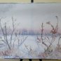 Painting Modern Vintage Landscape Winter Painting with Technical of Frost P33.5