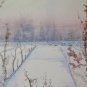 Painting Modern Vintage Landscape Winter Painting with Technical of Frost P33.5