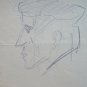Studio for Faces Human Sketch Vintage the Painter G.Pancaldi Modena