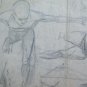 Drawing Antique Studio Body Human Pencil on Basket Years 40 Sketch Sketch P28.6