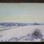 Painting Modern Ice Frost Landscape Winter with Snow & Much Navigating Signed