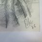 Drawing Pencil on paper Signed and Dated 1976 Vintage Trees Cut G38