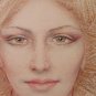Modern Painting Hand Painted Composition with Portrait Male Feminine