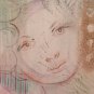Modern Painting Hand Painted Composition with Portrait Male Feminine