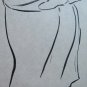 Drawing Sketch on Basket Shapes Mothers Child Portrait Vintage Painter P28.7