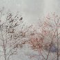 Modern Painting with Landscape Winter Frosted Hand Painted Technical Mixed
