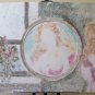 Modern Painting Anni '80 Portrait Feminine Xenon Mirror Technical Mixed