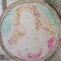 Modern Painting Anni '80 Portrait Feminine Xenon Mirror Technical Mixed