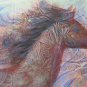 Modern Painting Anni '80 Portrait Feminine Xenon Mirror Technical Mixed