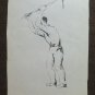 Old Sketch Theme Occupational of Painter Communist Pancaldi 7 1/8x10 3/16in