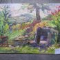 Painting Antique Painting Style Impressionist Oil Board Landscape Original p1