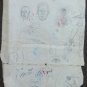 Drawing Antique Studio Face Human Pencil on Basket Years 40 Sketch Sketch P28.6
