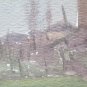 Painting to Watercolour from the Painter G.Pancaldi Landscape Sunset P28.4