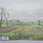 Painting Watercolour Landscape Signed Emilia Romagna Vintage 12 3/16x8 11/16in