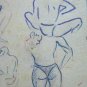 Drawing Antique Studio for Body Human 1940 about Pencil Pen Basket Nude P28.6