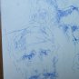Drawing Antique Pen on Basket Sketch Sketch Portrait Male Profile P28.6