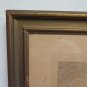 Antique Incision Signed Axel Holm Denmark Painting with Frame Coeval Engraving