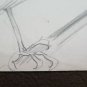 Bird Old Drawing Sketch of Painter G.Pancaldi 1922-2014 P28.7