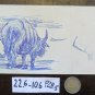 Old Sketch Studio Preparatory Drawing Animals Toro Author Pancaldi P28.5