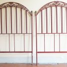 2 Headboards for Bed Single or Double Size Bed Header Bed Wrought Iron by hand 8