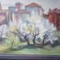 Painting Painting to Oil on Linen Landscape Countryside Widescreen Signed