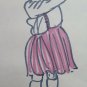 Old Drawing on Basket Portrait Little Girl Sketch Sketching Studio Painter P28.8