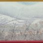 PAINTING VINTAGE LANDSCAPE WINTER PAINTED TO WATERCOLOR TECHNICAL FROST PS