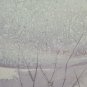 PAINTING VINTAGE LANDSCAPE WINTER PAINTED TO WATERCOLOR TECHNICAL FROST PS