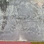 PAINTING VINTAGE LANDSCAPE WINTER PAINTED TO WATERCOLOR TECHNICAL FROST PS