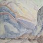 Landscape Alpine Painting Vintage Signed Pancaldi Original Alps Monti Snow P26