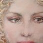 Portrait Feminine Pop-Art Years 1980's Painting Painting a Technical Mixed P33.9