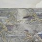 35x23 5/8in Painting Vintage Technical Mixed Cars Traffic Chaos Stress Smog P32