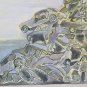 35x23 5/8in Painting Vintage Technical Mixed Cars Traffic Chaos Stress Smog P32