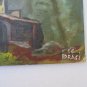 Painting Modern Oil on board Painting Landscape Alps Alpine Mountains Signed p2