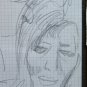 3 Drawings Antique Pencil on Basket Studio for Faces Human Woman Sketch P28.5