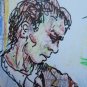 Drawing on Basket Sketch Opera of Painter Gaetano Pancali 13x8 11/16in P28.7