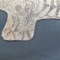 Pair of Fret Decorative Wrought Iron Painted Engraved a Engraving CH13 90 91