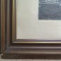 Antique Incision Engraving View City Denmark with Channel & Boats Vintage R116